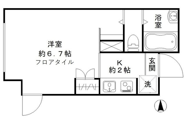 パティオ・デ本郷の間取り|1K