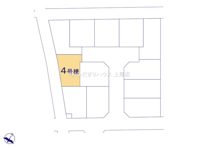上尾市大谷本郷9期　新築戸建　グラファーレ04の区画図