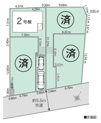 【区画図】 | 伊勢原市石田　全４棟　新築住宅