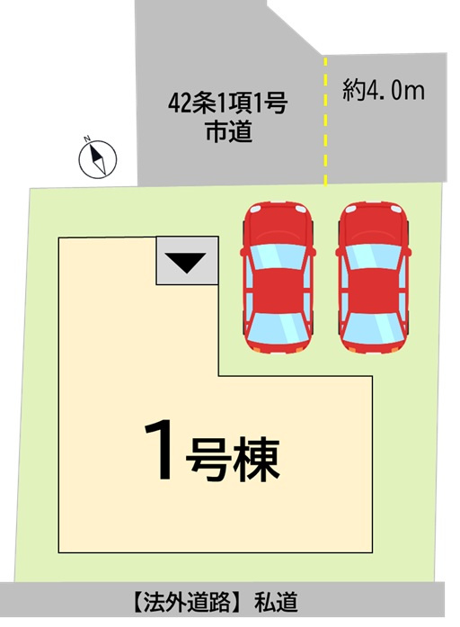 小倉南区津田新町1丁目4期の区画図