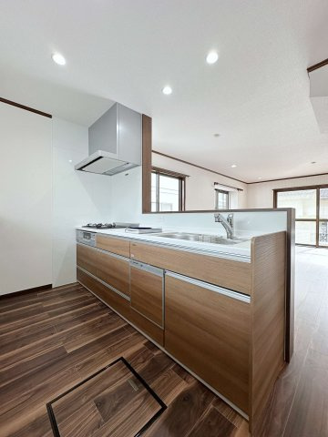 安佐北区真亀1丁目のキッチン|食洗機付きの対面式システムキッチン☆
