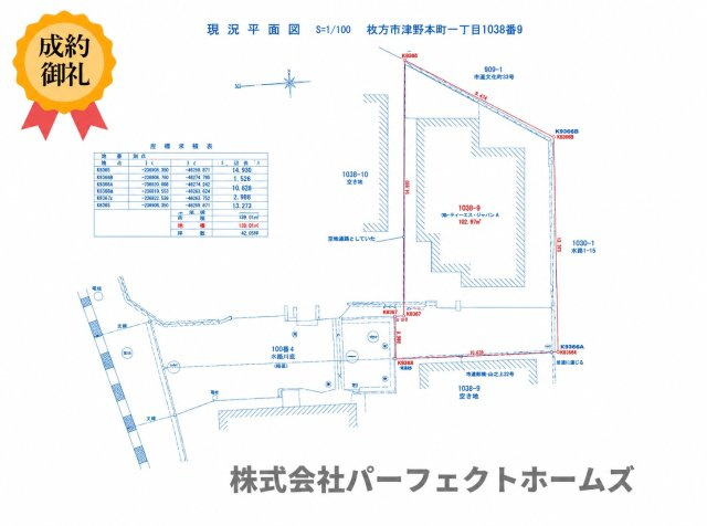 PH禁野本町土地の外観