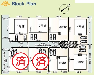 【区画図】 | 上里町嘉美第４　 | 現地区画図