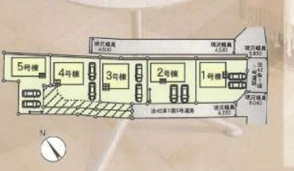 CRADLE GARDEN吉井町吉井川第3の区画図