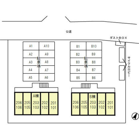 【区画図】 | ハーベストＡ