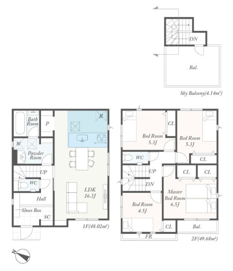 【間取り】 | 綾瀬市第1寺尾釜田 新築戸建 全7棟