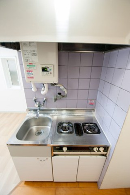 【キッチン】 | プチエタン | ガス2口コンロ☆可愛らしいキッチンです(^^)/