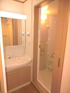 第3大楽地ハイツの独立洗面台|独立洗面化粧台が付いています