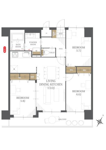 【間取り】ソピア福間 