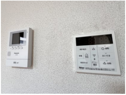 ヴィラ・メープルの設備|TVドアホン・追い焚き給湯