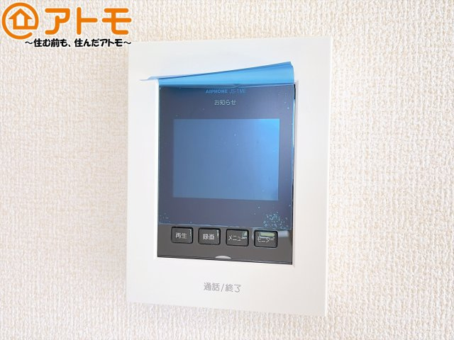 【防犯設備】 | 焼津市吉永4期　新築戸建　全1棟 | TVモニター付きインターホンは訪問者を確認することができて、防犯性に優れています♪