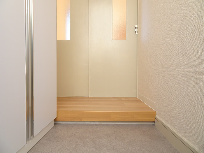 ゾネハウスの玄関|洗濯機置き場