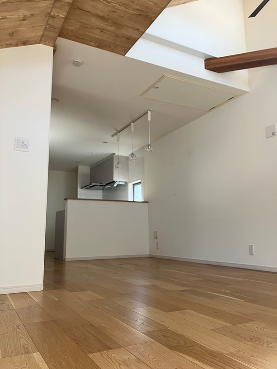 松庵戸建の居間・リビング