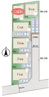 【区画図】 | 東村山恩多町37期　全6棟　B号棟 | 東村山恩多町37期　全6棟　B号棟