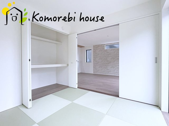 上尾市大谷本郷　9期　新築一戸建て　グラファーレ　07の和室|和室があれば、来客や子供用のスペースとして活躍します