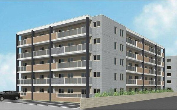 レジデンス白石中央Ⅲの外観パース