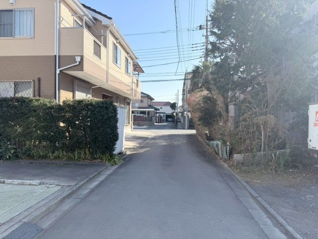 川越市旭町第2　新築一戸建て　1号棟の前面道路含む現地写真|前面道路含む現地写真です