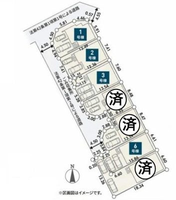 【区画図】 | 綾瀬市第1寺尾釜田 新築戸建 全7棟