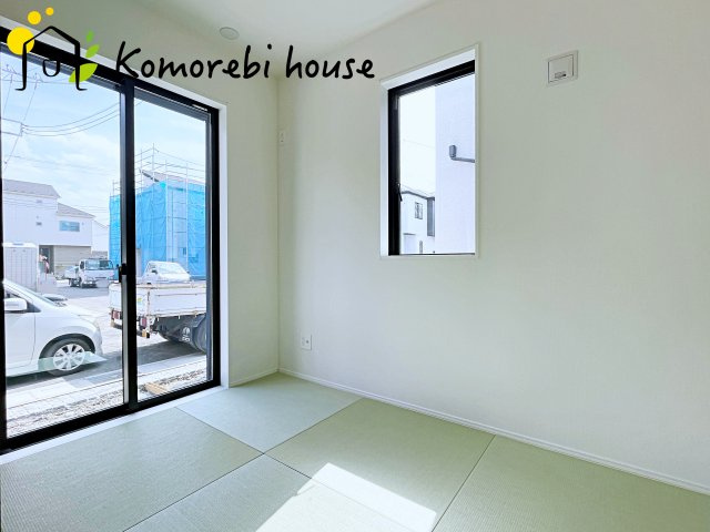上尾市大谷本郷　9期　新築一戸建て　グラファーレ　08の和室|きれいな和室です
