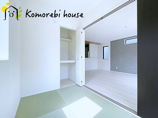 上尾市大谷本郷　9期　新築一戸建て　グラファーレ　08の和室|来客時にも便利な和室付き