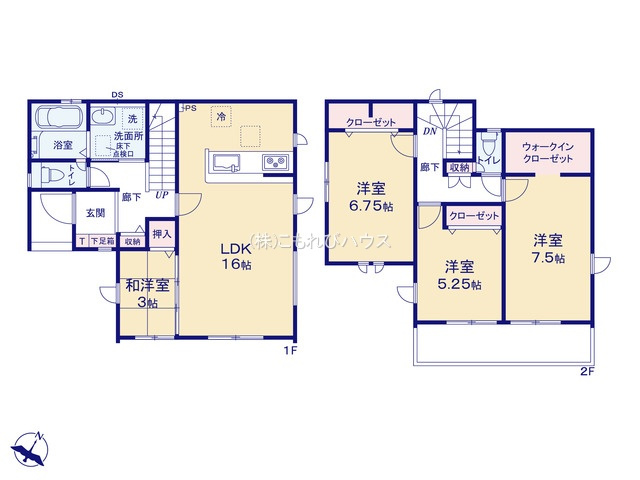 上尾市大谷本郷　9期　新築一戸建て　グラファーレ　08の区画図|全12区画・8号棟