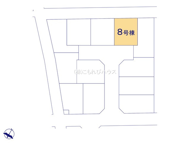 上尾市大谷本郷　9期　新築一戸建て　グラファーレ　08の区画図|全12区画・8号棟