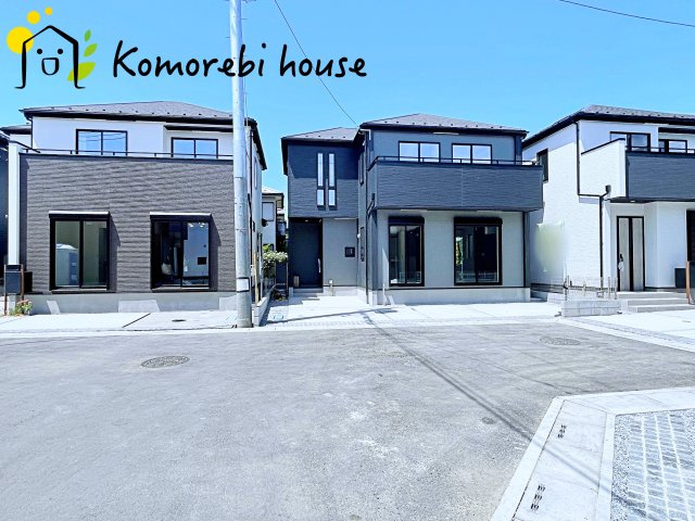 上尾市大谷本郷　9期　新築一戸建て　グラファーレ　08の前面道路含む現地写真|前面道路含む現地写真です