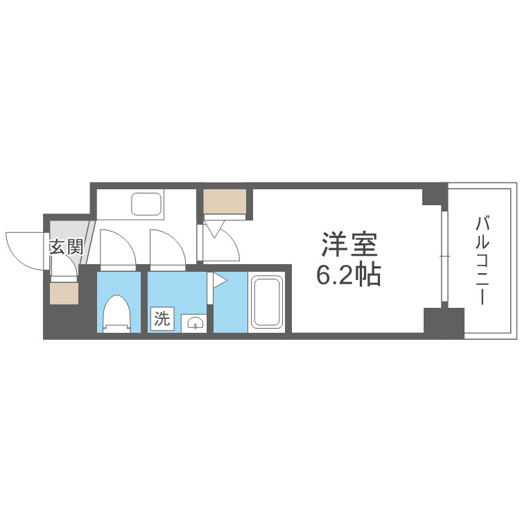エスリードレジデンス ザ・グラン大阪福島クラスの間取り