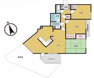 【間取り】 | リーベスト勝田台エルベールの街C棟　1階 | 間取り図