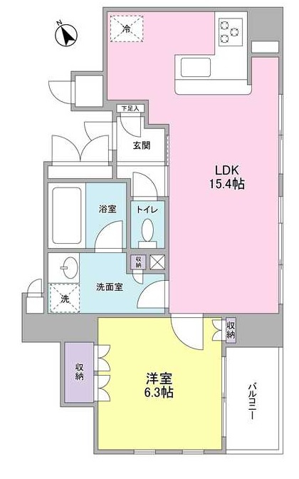 グランカーサ銀座イーストの間取り