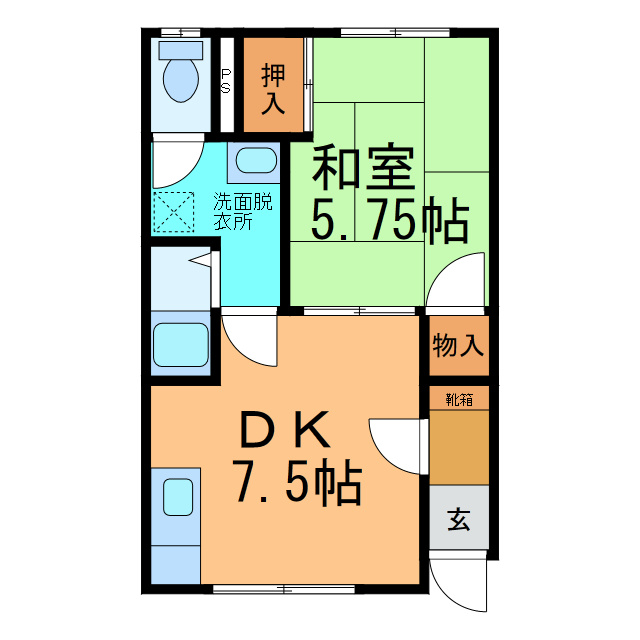 南町スターハイツの間取り