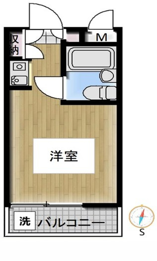 【間取り】 | トップ赤羽第2 | 南向きのお部屋なので、陽当たり・通風良好です！