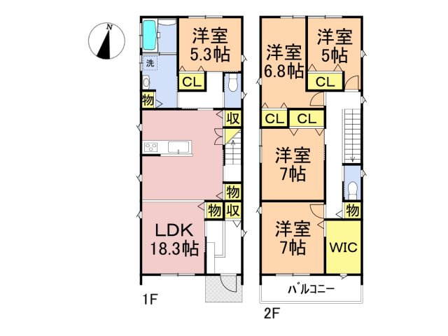 新築戸建　大垣市藤江町Ⅱ　全2区画分譲の間取り|■A棟　■ヤマダ不動産　株式会社リライフ　
■夢のマイホーム購入をフルサポートします！