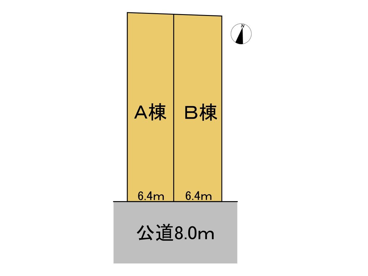 新築戸建　大垣市藤江町Ⅱ　全2区画分譲の区画図|■区画図
■YAMADA電機の　ヤマダ不動産　株式会社リライフ　
いつでもお問合わせ下さい。