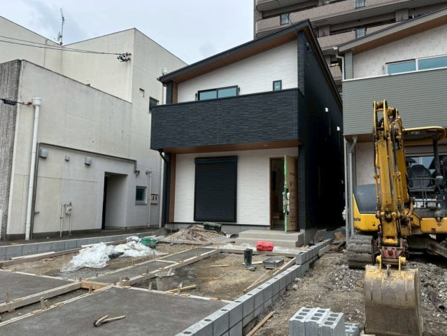 新築戸建　大垣市藤江町Ⅱ　全2区画分譲の外観|「現地（2026年4月3日）撮影」　
■外観写真　
■ヤマダ不動産　株式会社リライフ　