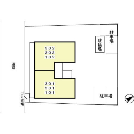 ハイカムールＮの区画図