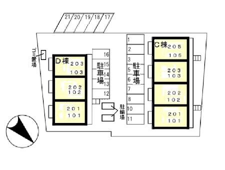 サントビーヒルズ Ｄの区画図