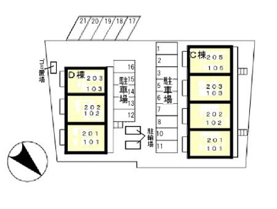【区画図】 | サントビーヒルズ Ｄ