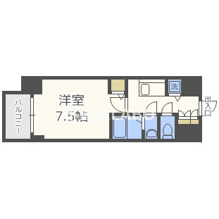 S-RESIDENCE難波Brillerの間取り