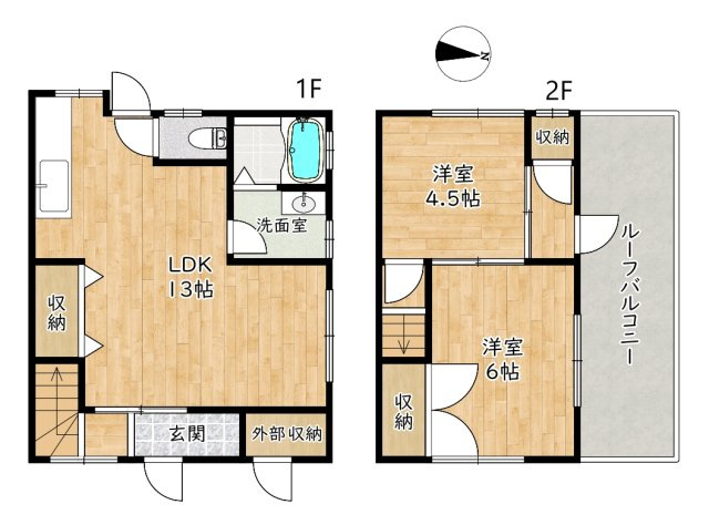 オーナーチェンジ物件　神戸市長田区上池田6丁目の間取り|ご内覧はお気軽にリクラス不動産販売までお問合せください。
3/1より賃貸中となります