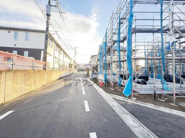 東村山市恩多町3丁目・全6棟　新築一戸建　D号棟の前面道路含む現地写真|現地写真（2026年1月22日撮影）