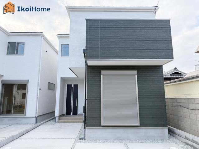 明石市大久保町八木　全2棟2号棟　新築戸建　の外観|山電「中八木」駅「江井ヶ島」駅徒歩約15分！4LDK＋WIC完備◎広々LDK19帖でお過ごし下さい！