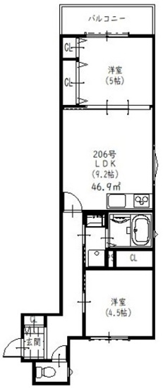 【間取り】 | クリエオーレ菱屋東