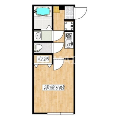 Uppa西大宮の間取り|西向きです