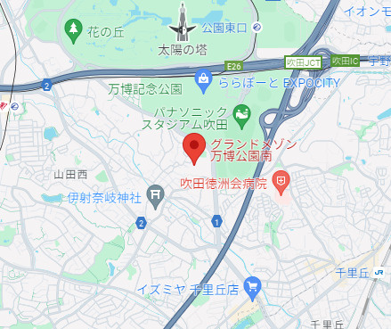 グランドメゾン万博公園南の地図