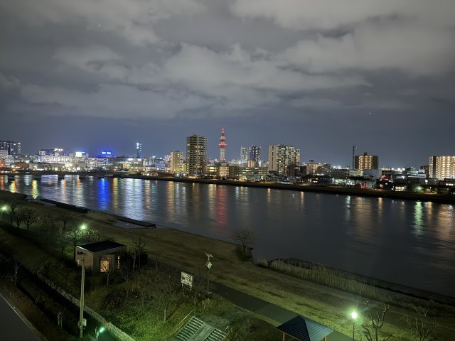 シティハウス川端町のバルコニー