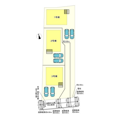 【区画図】 | 姫路市飾磨区堀川町第1/全3棟