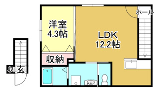 【間取り】 | イオ・リアン坂本Ⅱ