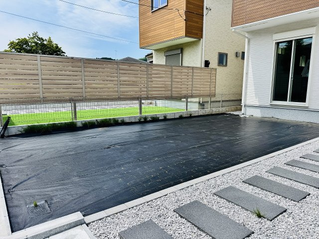 八王子市　下恩方町　新築一戸建て　２４ー１期の庭|～ガーデニングなども楽しめる南庭付き～
