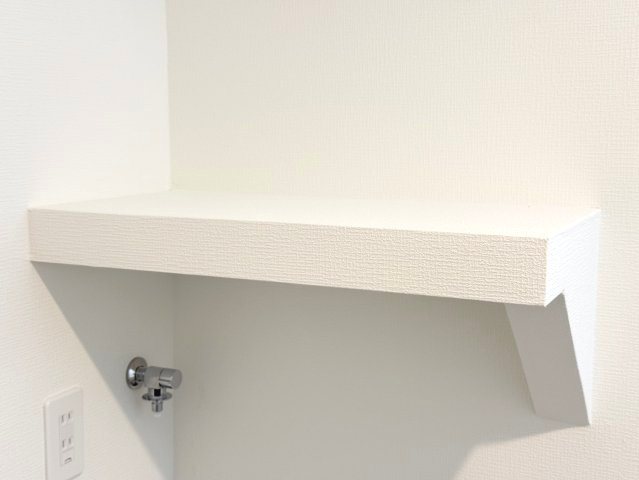 アリエス久留米東の設備|洗濯機の上に便利な棚もご用意